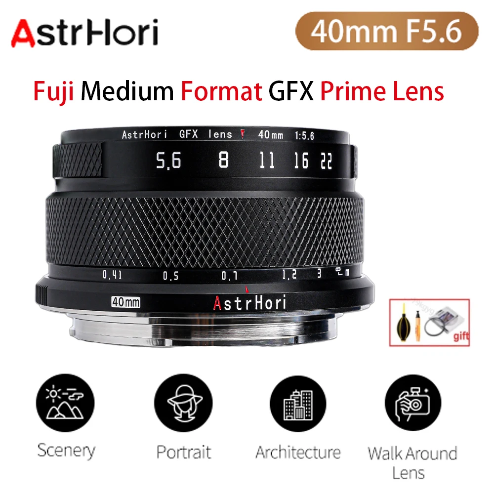 Gfx Fuji Lenses 2020 AstrHori 40mm Medium Format Manual Prime Lens