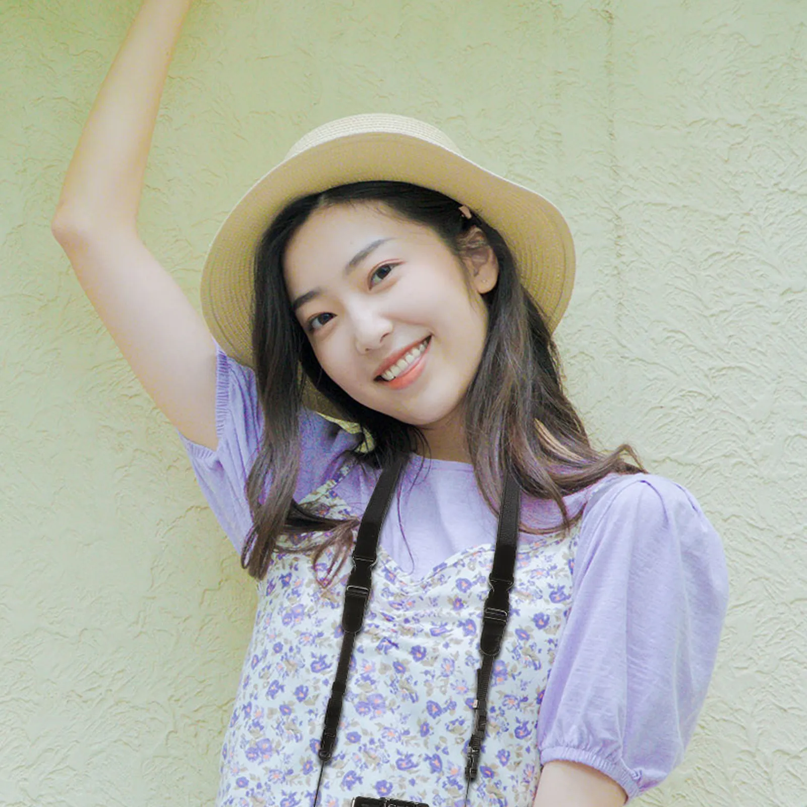 Dslr 미러리스 카메라용 조절 가능한 카메라 스트랩, 사진작가를 위한 튼튼하고 넓은 편안한 넥 숄더 슬링 스트랩 선물