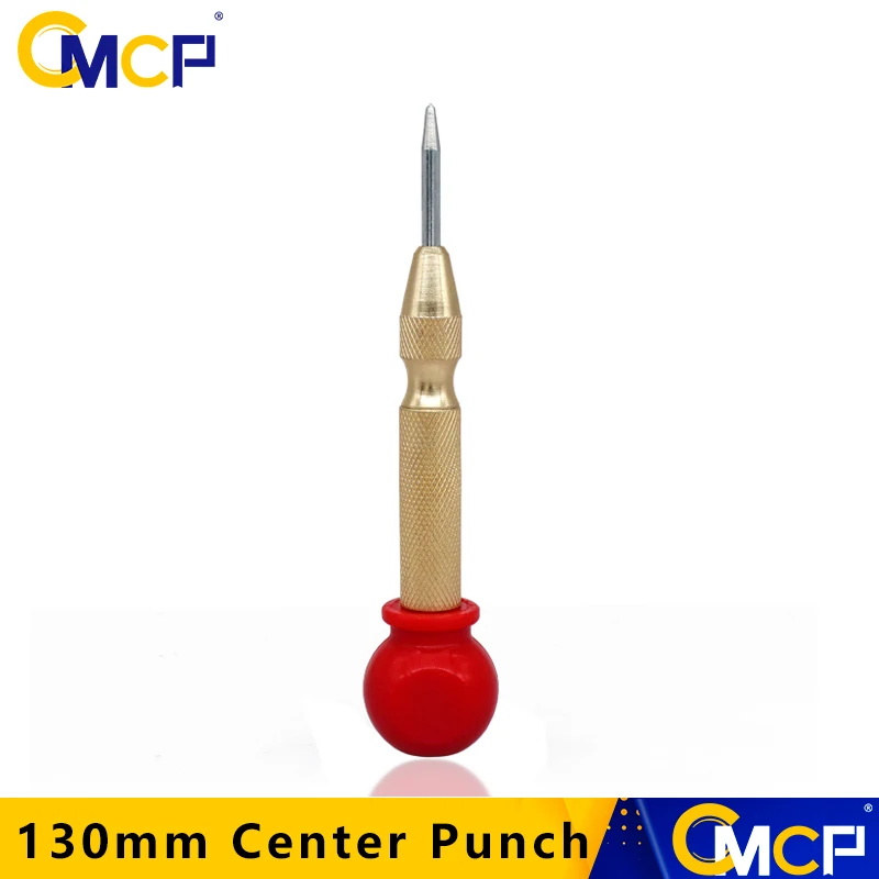 CMCP Automatic Center Pin Punch 130mm Spring Loaded Marking Starting Holes Tool Wood Press Dent Marker Woodwork Tool Drill Bit