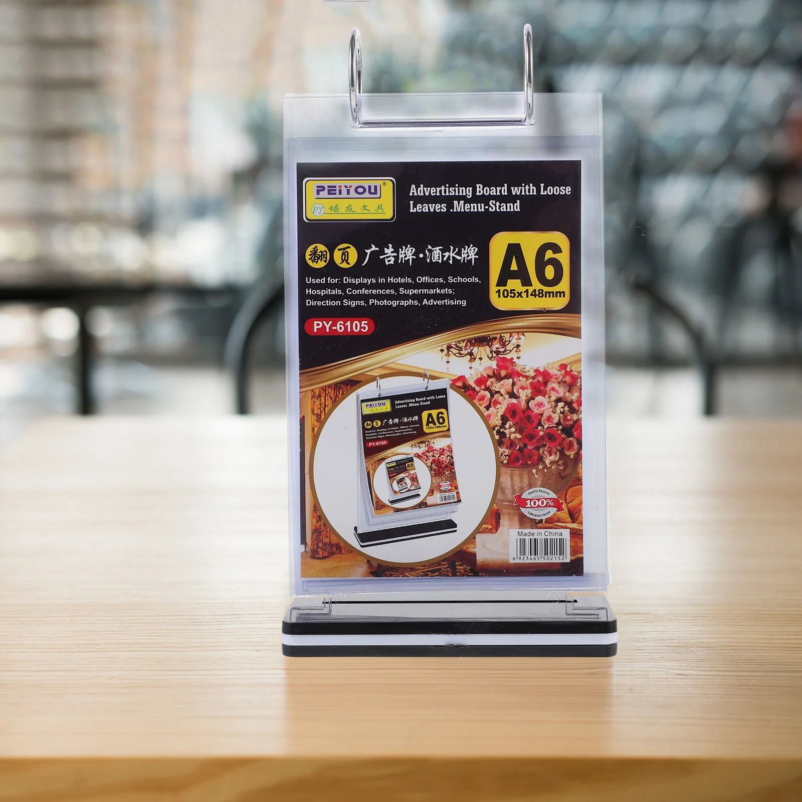 

Flip Desktop Card Acrylic Sign Holder Menu Holder Plastic Folder Clear Price Display Stand Supermarket Price Holder Base