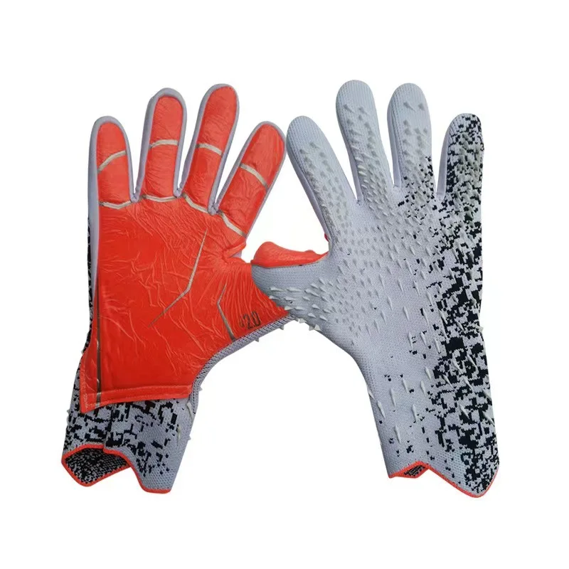 thumbnail image 1 of Guantes de portero de fútbol para niños y adultos, de látex grueso, transpirables y cómodos, para entrenamiento, 1 of 5