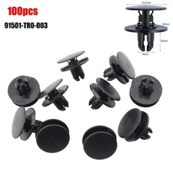 100PCS Black Plastic Push - Type Retainer Clips