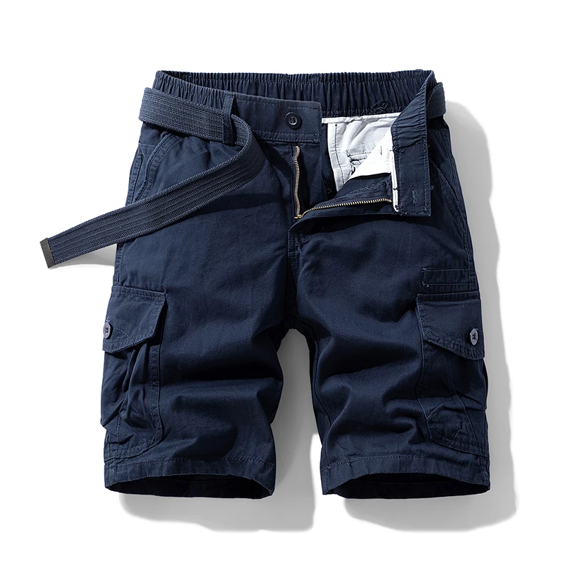 Summer New Mountaineering Fifth Pants Men's Shorts Loose Straight Leisure Sports Outdoor Multi-Pocket Work Pants Pirate Shorts