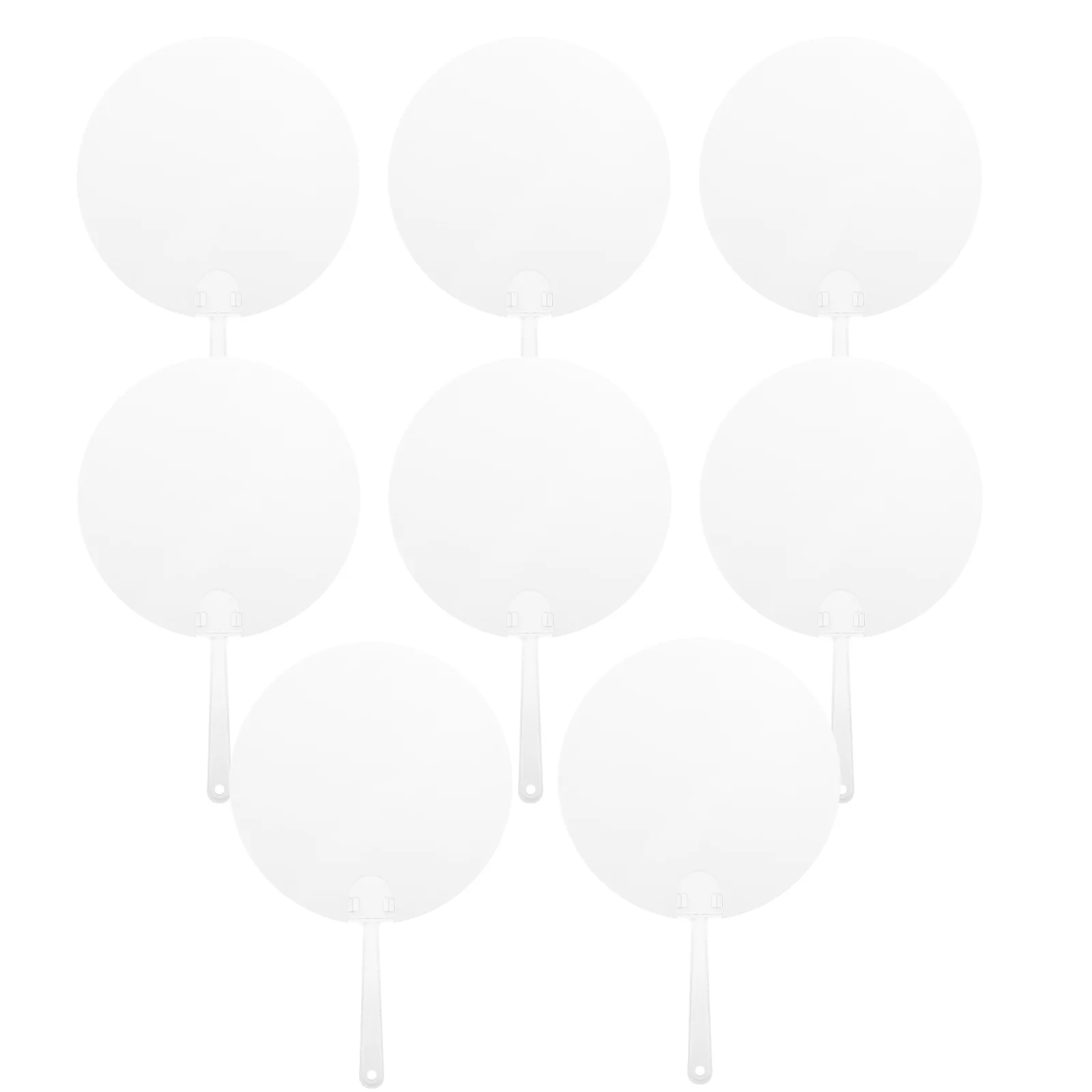 

Vosarea Blank Hand Fan Plastic Church Fans Photo Fans Chinese Decorative Fans Drawing Fans Paddle Fan Flower