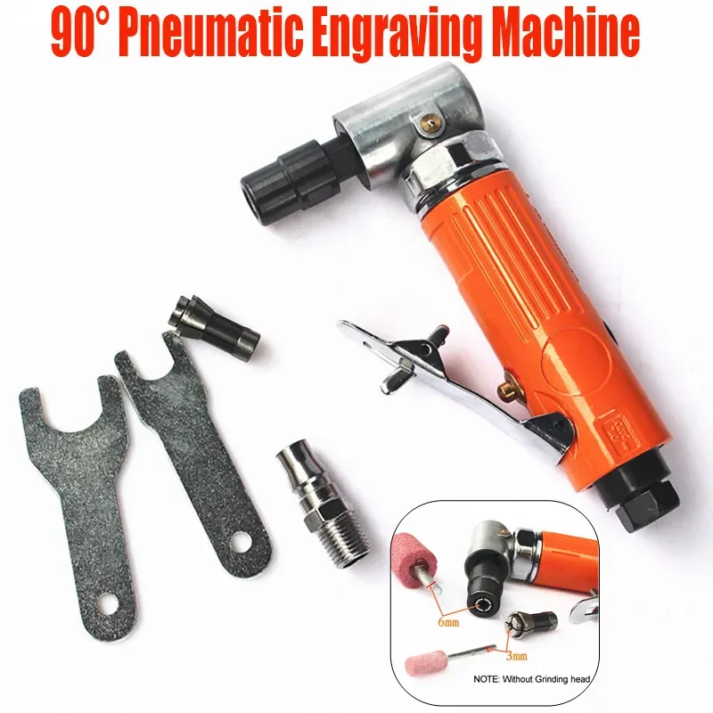 

90° Pneumatic Engraving Machine Pneumatic Elbow Air Die Grinder Air Grinding machine Right Angle Engraving Machine with Chuck