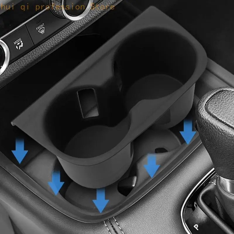 Stoßdämpfender Becherhalter-Einsatz, Silikonschutz für ausgewählte Modelle, reduziert Kabinengeräusche, Auto-Innenzubehör H8WE – Detail 7