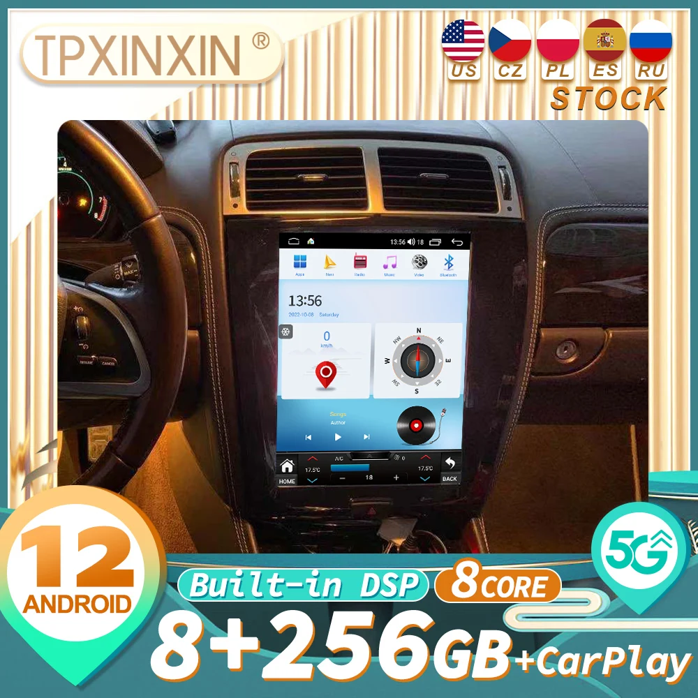 

For Jaguar XK XKR S XKR-S 2006-2013 Carplay Android Car Stereo Radio Multimedia Player GPS Navigation Auto Audio DSP