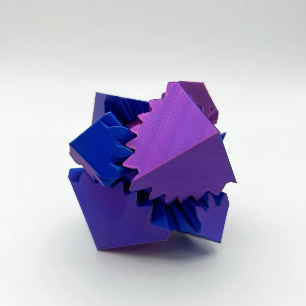 Lightweight Spin Cube Portable 3d Printed Gear Cube Toy for Stress Relief Anxiety Travel-friendly Fidget Toy for Kids Teens