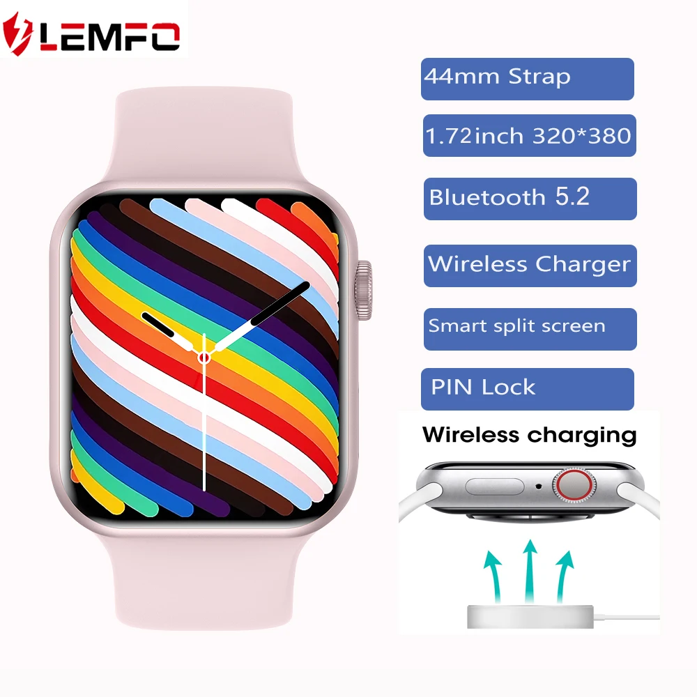 DT200 Smart Watch Women Men 2022 Wireless Charger Bluetooth Call Custom Dial Better Than IWO W37 Pro W46 HW22 | Электроника