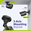 SANNCE 1x 2x 1080P Outdoor Bullet Home CCTV Security Camera 100ft IR Night Vision Weatherproof Cameras 2MP CCTV Surveillance 5