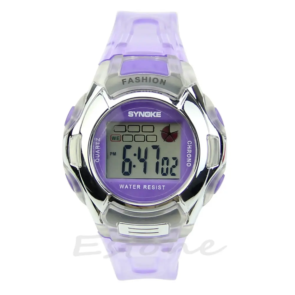 Waterproof Multifunction Sport Electronic Digital Wrist Watch For Child Boy Girl