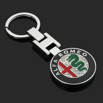 Auto Emblema Portachiavi styling Portachiavi Accessori Per Alfa Romeo Giulia Stelvio Giulietta 156 159 147 Mito Tonale Brera Disco Vol
