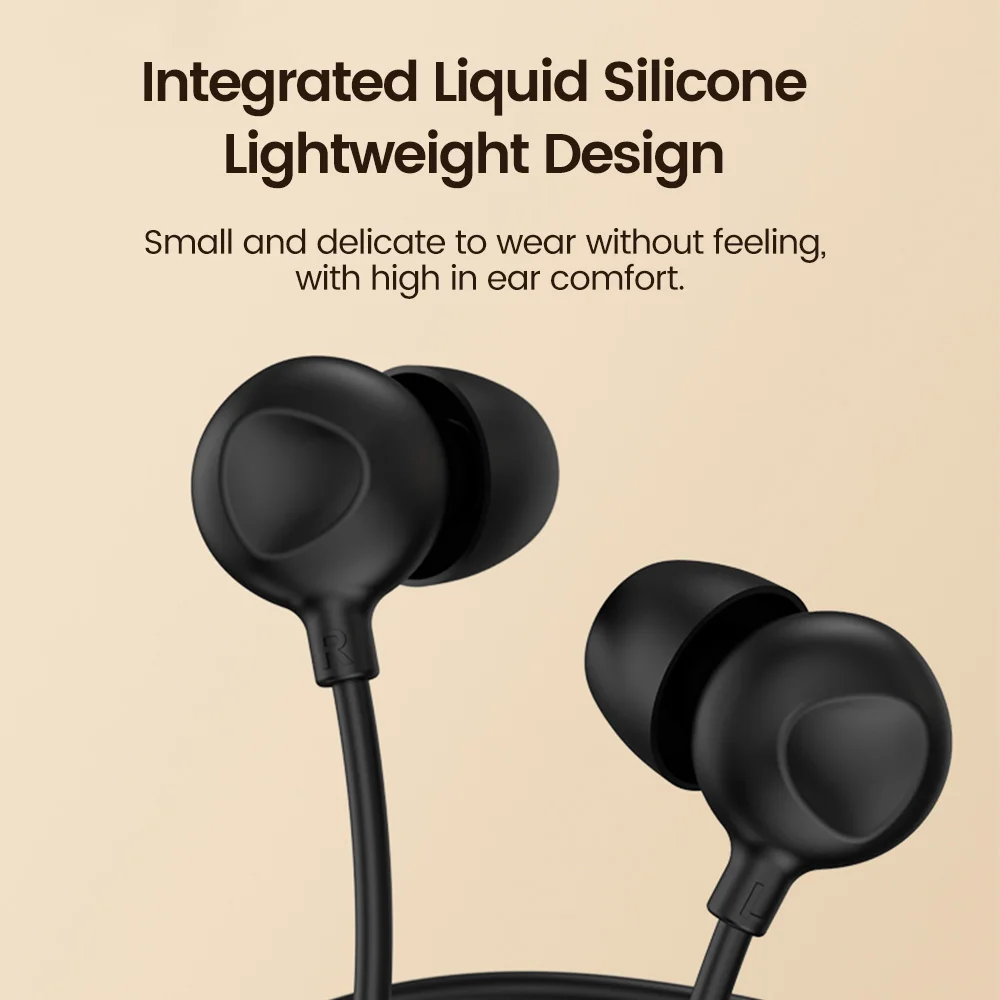 OLAF Type-C/3.5MM Silicone Sleep Wired Earphones In-ear Handsfree With Cable Headphones With Mic Earbuds In-line Control Headset 2