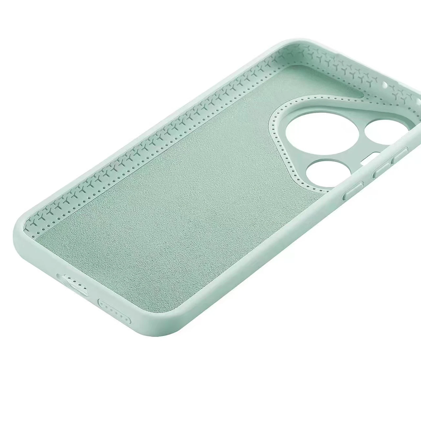 Shockproof Soft Liquid Silicone Case with Skin Fleece and Precise Cutouts