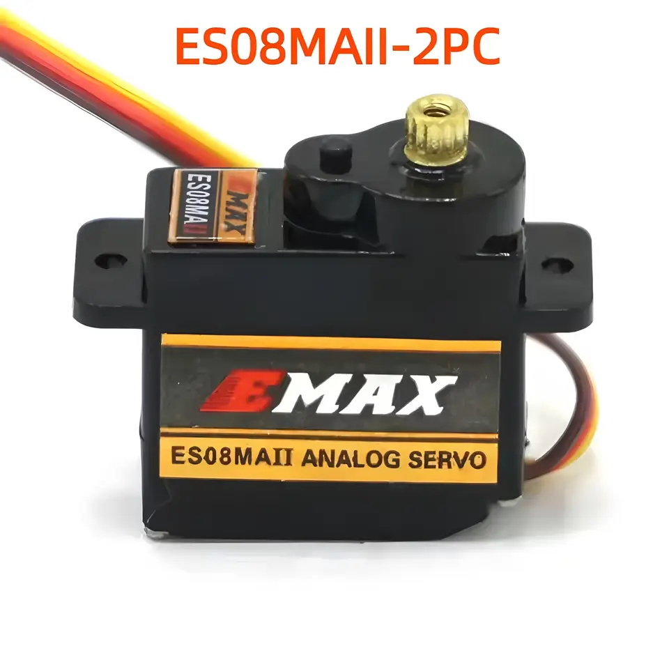 EMAX ES08MA ES08MAII 12g Mini Metal Gear Analog Servo for Rc Hobbies Car Boat Helicopter Airplane Rc Robot image 5