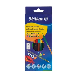 Vibrant 24-Color Dual-Tip Art Pencils for Creative Exploration and Professional-Grade Drawing (24 Color Set)