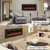 Dreamflame High Quality 72R In Media Electric Fireplace Heater 13 LED Colors 1500W Power Recessed And Wall Mounted Modern Style 4