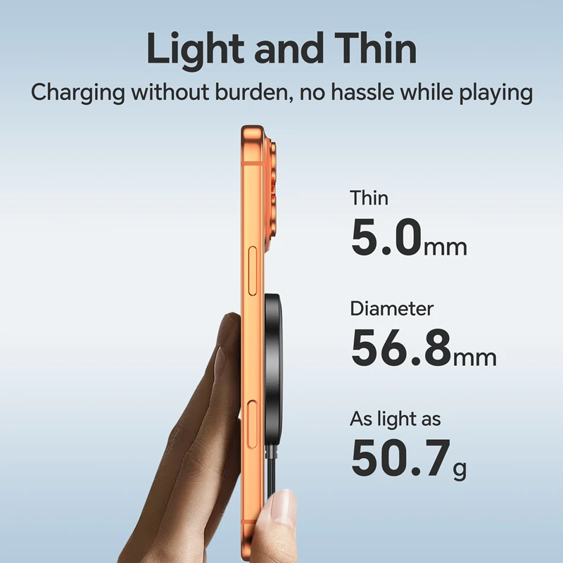 25W Magnetic Wireless Portable Phone Charger with Fast Charging Capability