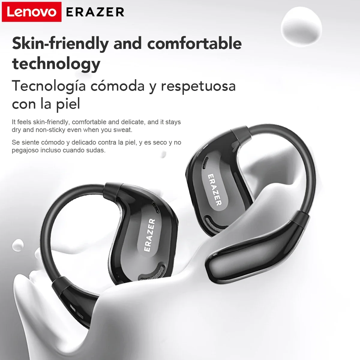 ERAZER XT66PRO Bluetooth Earphones ASMR Headsets DIY APP AI Translator Earbuds Wireless Headphones 13 Hours long life Display 6
