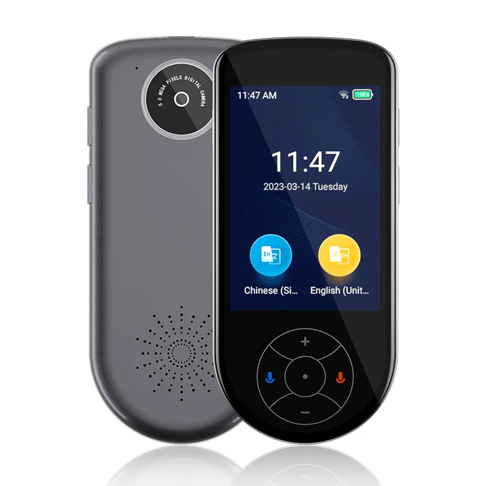 Nuovo Traduttore Vocale Offline Portatile Smart 137 Lingue Traduttore Di Conversione In Tempo Reale Macchina Intertraduzione Foto