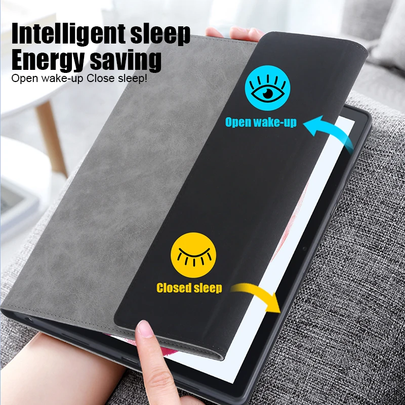 Capa Stand Case para Samsung Galaxy Tab Couro pu Microfibra Bolsa Flip Suporte Manga a8 a 10.5 Lte Sm-x200 Sm-x205 2023 - Imagem 3