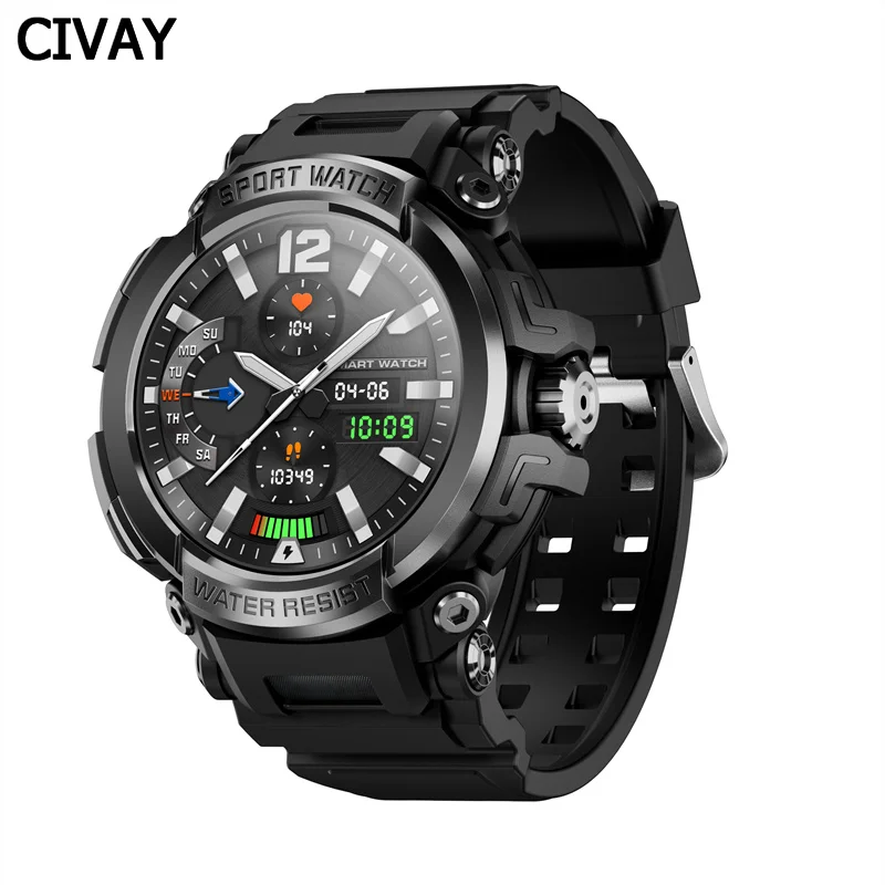 

Смарт-часы CIVAY, 1,5 дюйма, 600 мАч, IP68, водостойкие