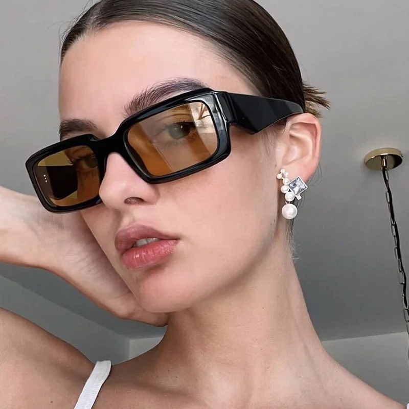 

Vintage Square Sunglasses for Women Classic Brand Travel Small Frame Sun Glasses Female Summer Trendy Cool Eyewear Shades UV400