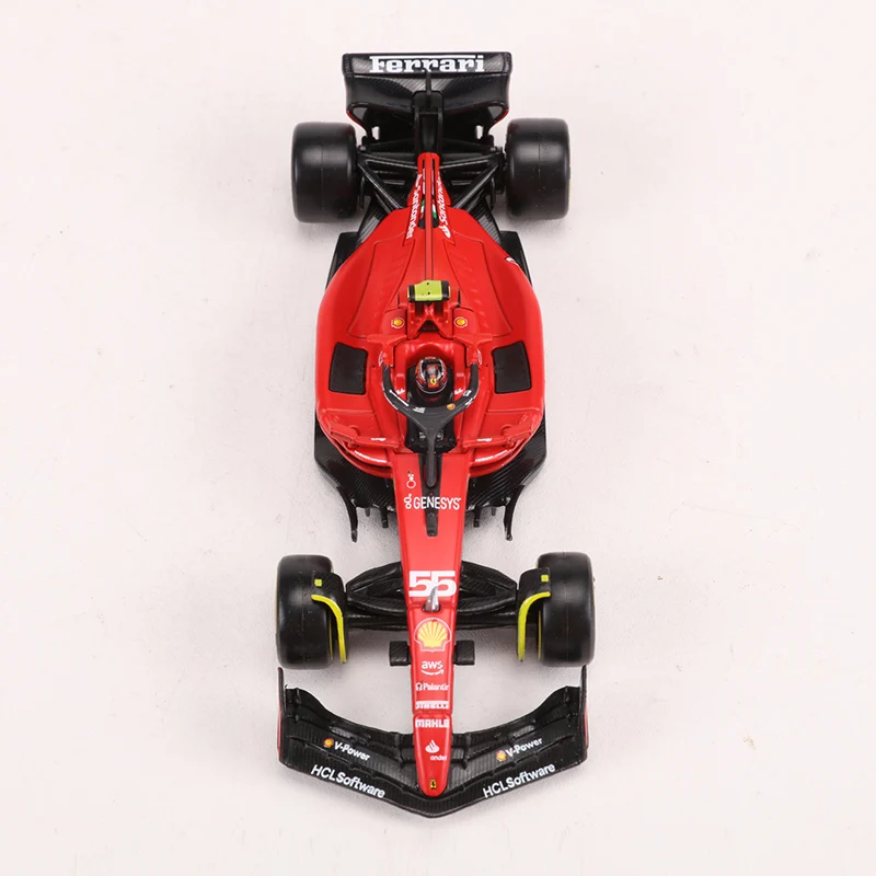 Bburago 1:43 Ferrari SF23 C.Sainz NO.55 /NO.16 Formula One Cars Simulated Alloy Car Model
