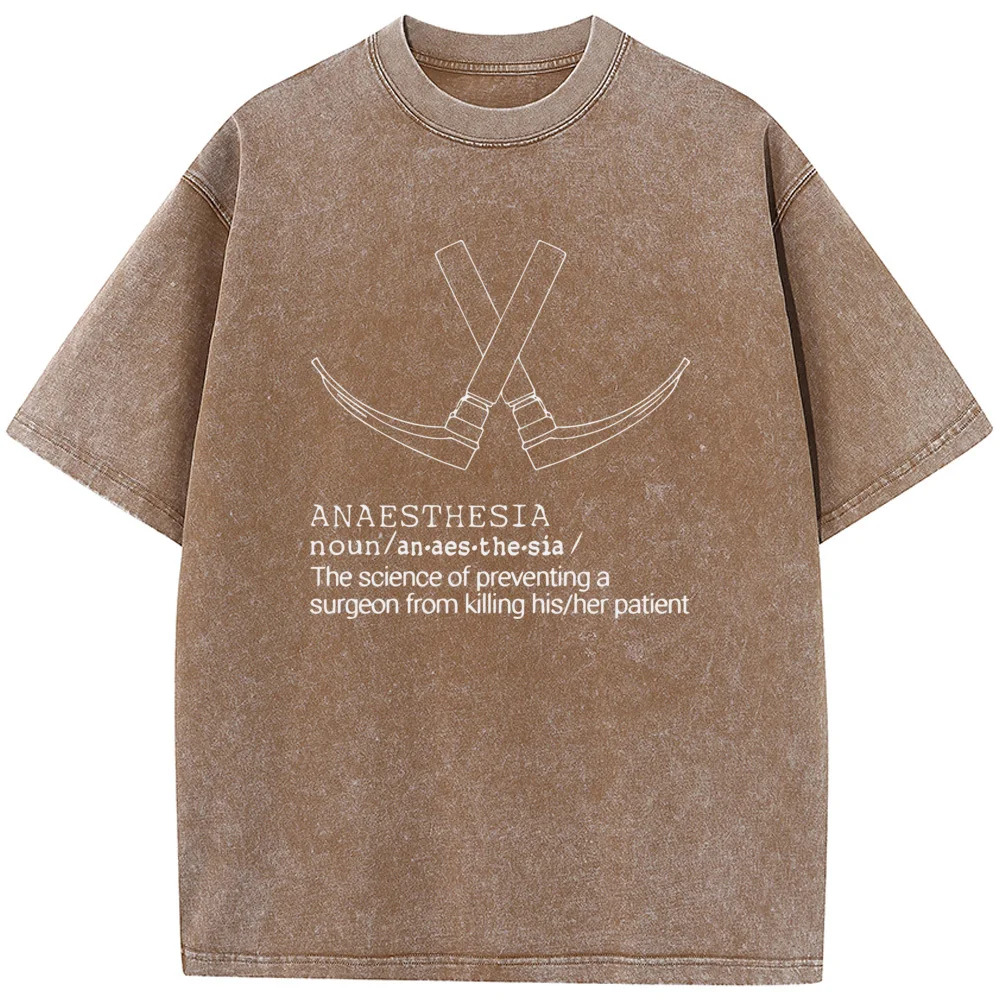 Humorous Anaesthesia Science Graphic T-Shirt - Premium 230g Washed Fabric