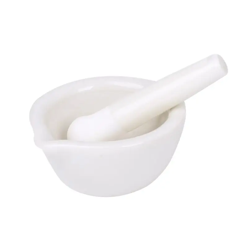 51BD Porcelain Mortar and Pestle Guacamole Spice Salads Nonporous Dishwasher Safe for Home Kitchen Cooking Helper Gadget