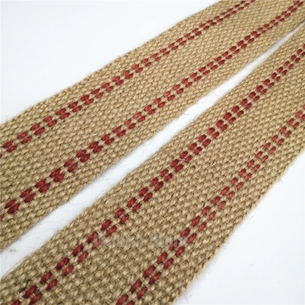 2" Wide 9 Meters Upholstery Chair Webbing Traditional Jute Woven Craft Sewing Tapes Sofa Straps
