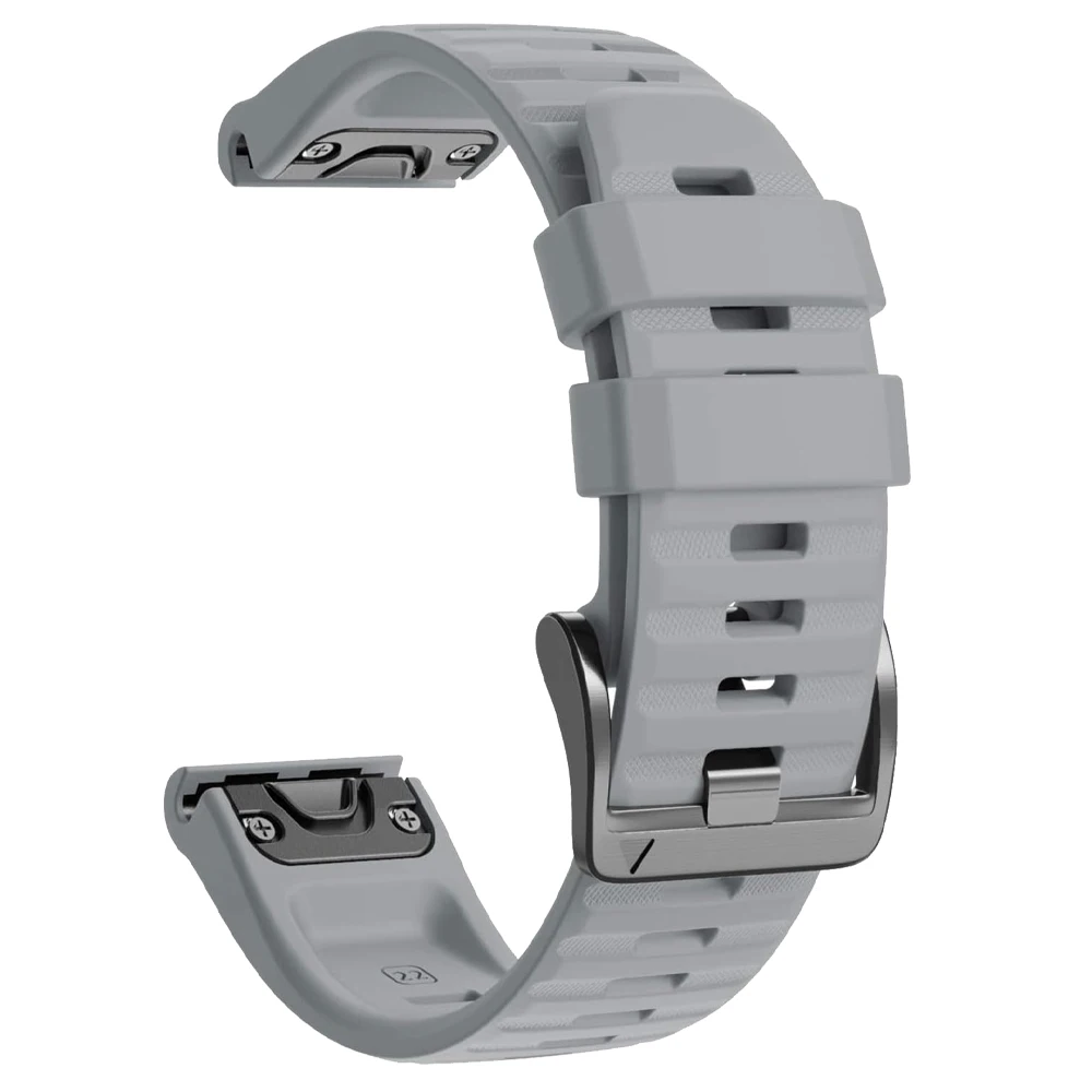 Enhanced Silicone Sport Strap - QuickFit 26/22mm, Universal Fit
