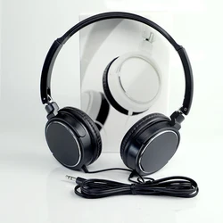 Enhanced Bass Foldable Wired Headphones with Microphone (Black 3.5MM jack)