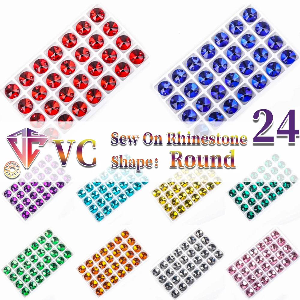 Vc runde nähen auf kristall strass flatback kristalle für kleidung strass hochzeits kleid alle für dekoration und diy