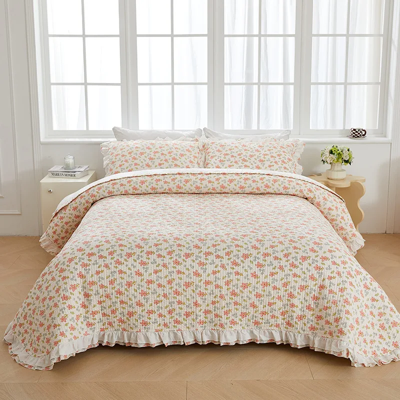 Parure de lit avec rideaux assortis – 24 pièces