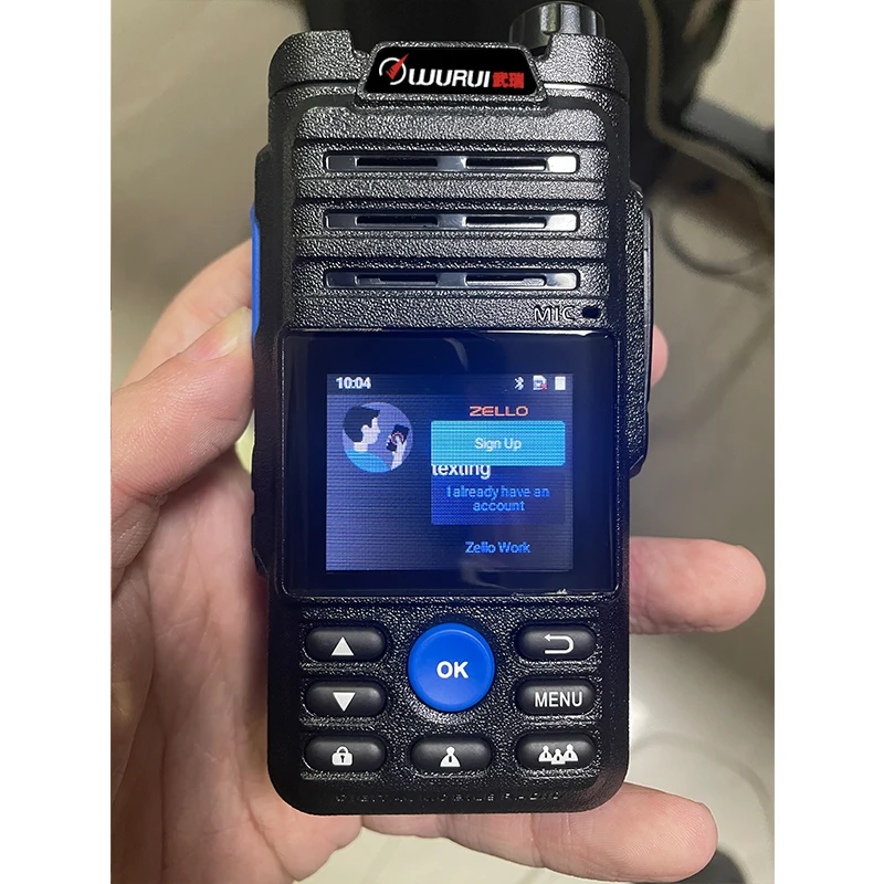 Wurui B5 Zello 4G walkie talkie poc radios Two-way radio ham Push-button telephone communications profesional long range phone