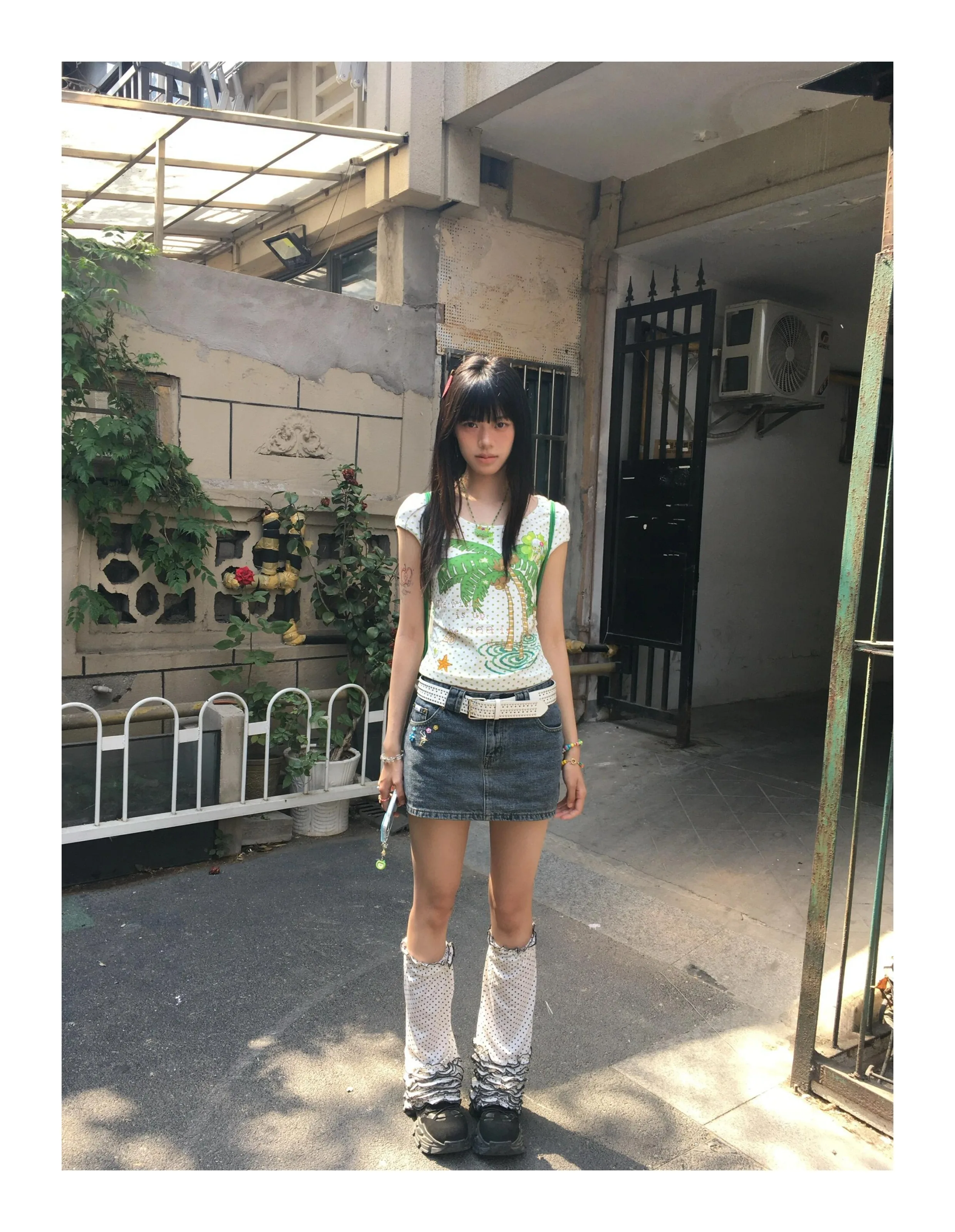 Tonngirls Y2k Japanisches T-Shirt Damen Kurzarm Print Grafik Tops Streetwear 2000er Jahre Ästhetische Crop Tops Vintage T-Shirts Sommer – Detail 4