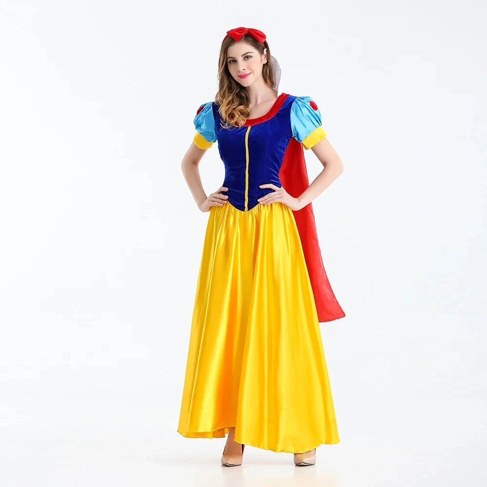 Snow White Princess Costume for Adults - Halloween Cosplay Dress