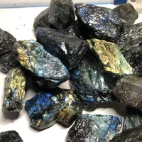 Pierre naturelle de labradorite 20-200g, minéral de guérison Reiki, spécimen de pierre de lune, collection, paysage d'aquarium, cristal brut 5