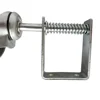 4 Inch Heavy Duty Rubber Mute Spring Loaded Gate Door Wheel Caster Spring Wheel Home Gate Door Roller Slider (Silver) 6