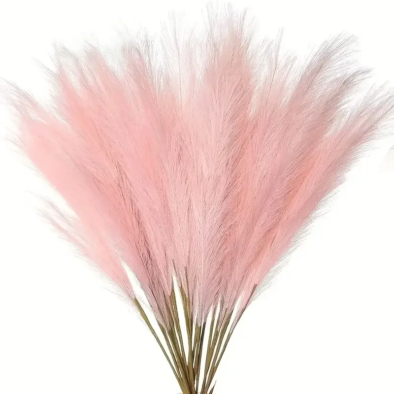 Faux Pampas Grass Floor Vase