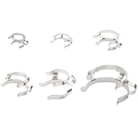 2PCS 14mm/18mm/24mm/29mm/34mm/45mm Metal Keck Clip Stainless Steel 1