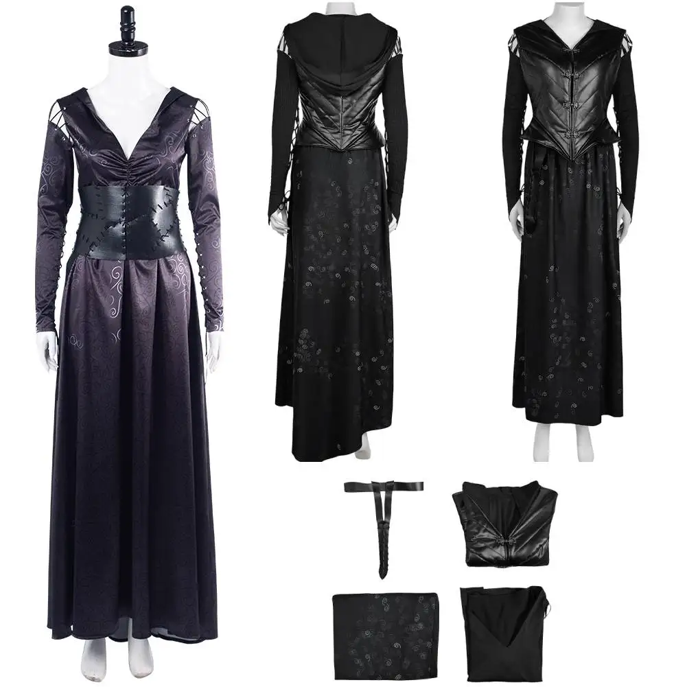 

Женский костюм для косплея Bella Philosophy, черное платье, фантазийный костюм для Хэллоуина, карнавала, костюмы для косплея