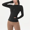 67188-3b5ca7.jpg Quick-drying Breathable Sports Jackets Women's Zipper Yoga Top Outdoor Exercise Running Fitness Long Sleeve