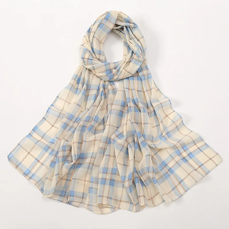

New Chiffon Hijab Lattice Scarf Bandana Muslim Hijabs for Woman Turban Woman Hair Hijab Hood African Woman Headband Scarves