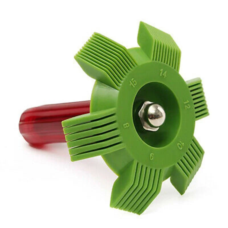 1 set di strumenti di refrigerazione per auto, spazzola di raffreddamento del condensatore del condizionatore d'aria, pettine per pinna del condizionatore d'aria, pettine per scambiatore di calore dell'evaporatore, adatto per sistemi di raffreddamento dell'auto - Image 4