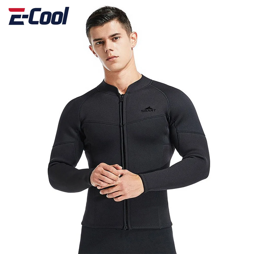

Neoprene Wetsuit Jacket for Men Long Sleeve Snorkeling Coat Male Scuba Surfing Swimming Fishing Thermal Swimwear 3mm