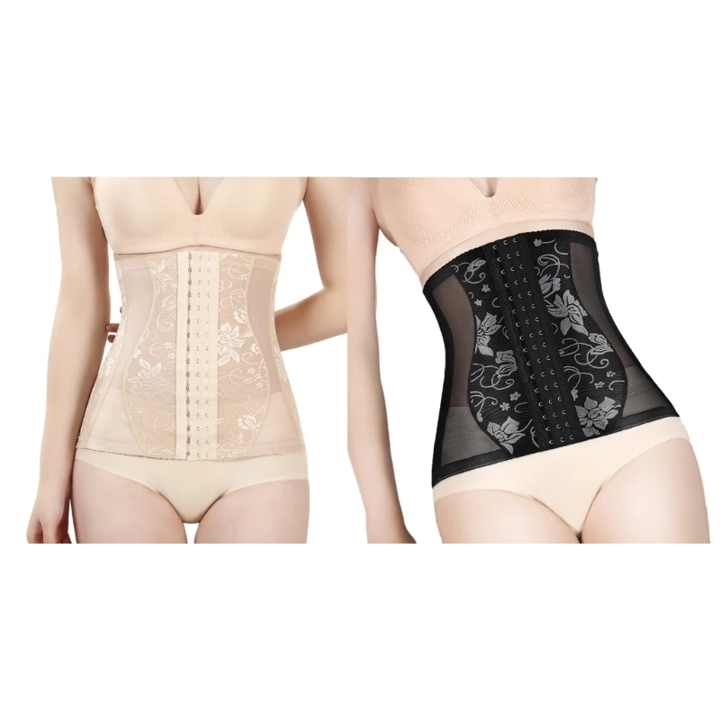 

Women Waist Cincher Corset Lace Slim Shaping Sports Girdle Postpartum Body Shaper Waist Trainer Belt for Fitness Workout R7RF