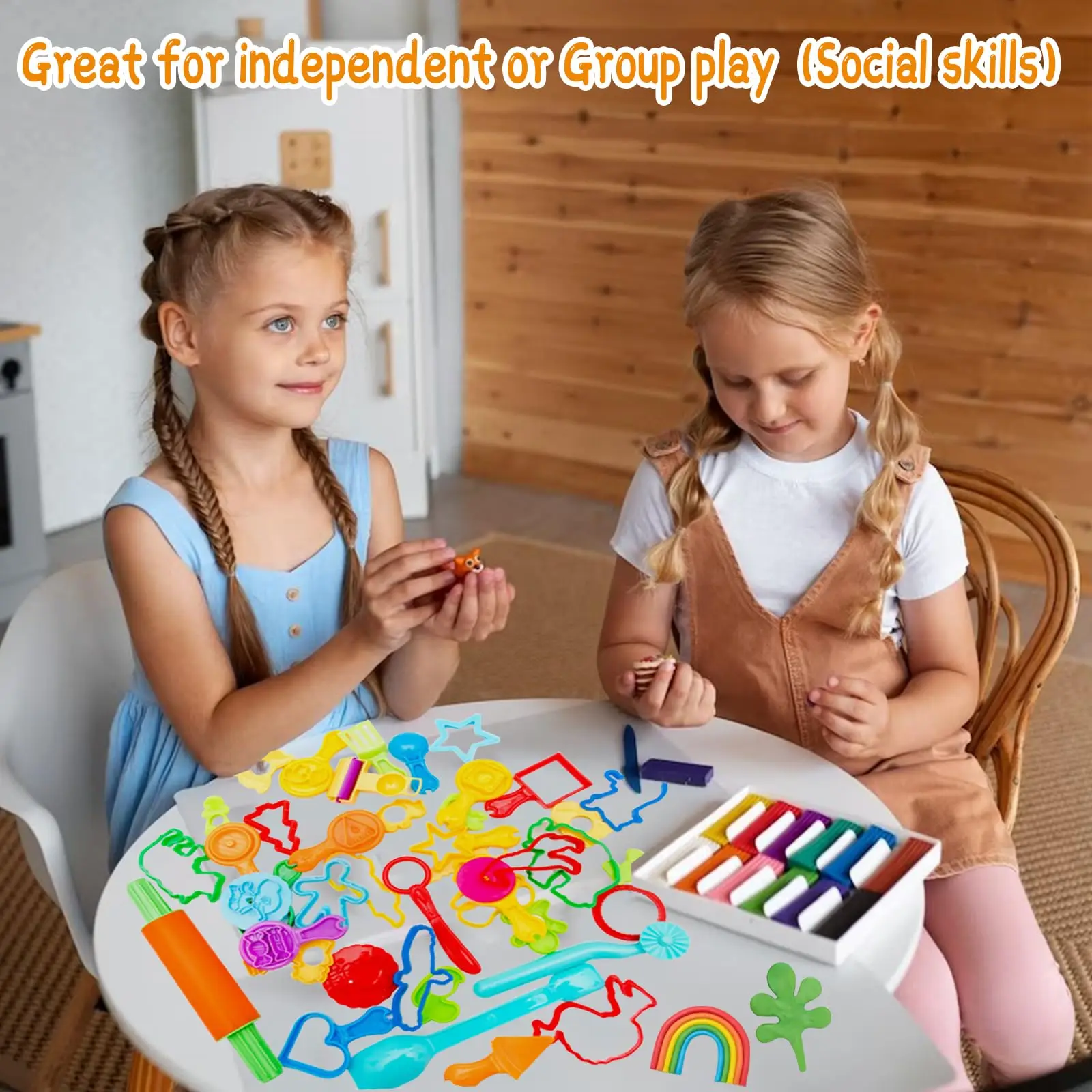 【Exclusive Discount】 Play dough Tools 45 PCS Play Dough Tools Set for Kids, Play Dough Accessories Plastic Playdough Animals Shapes Cutters,Playdough.