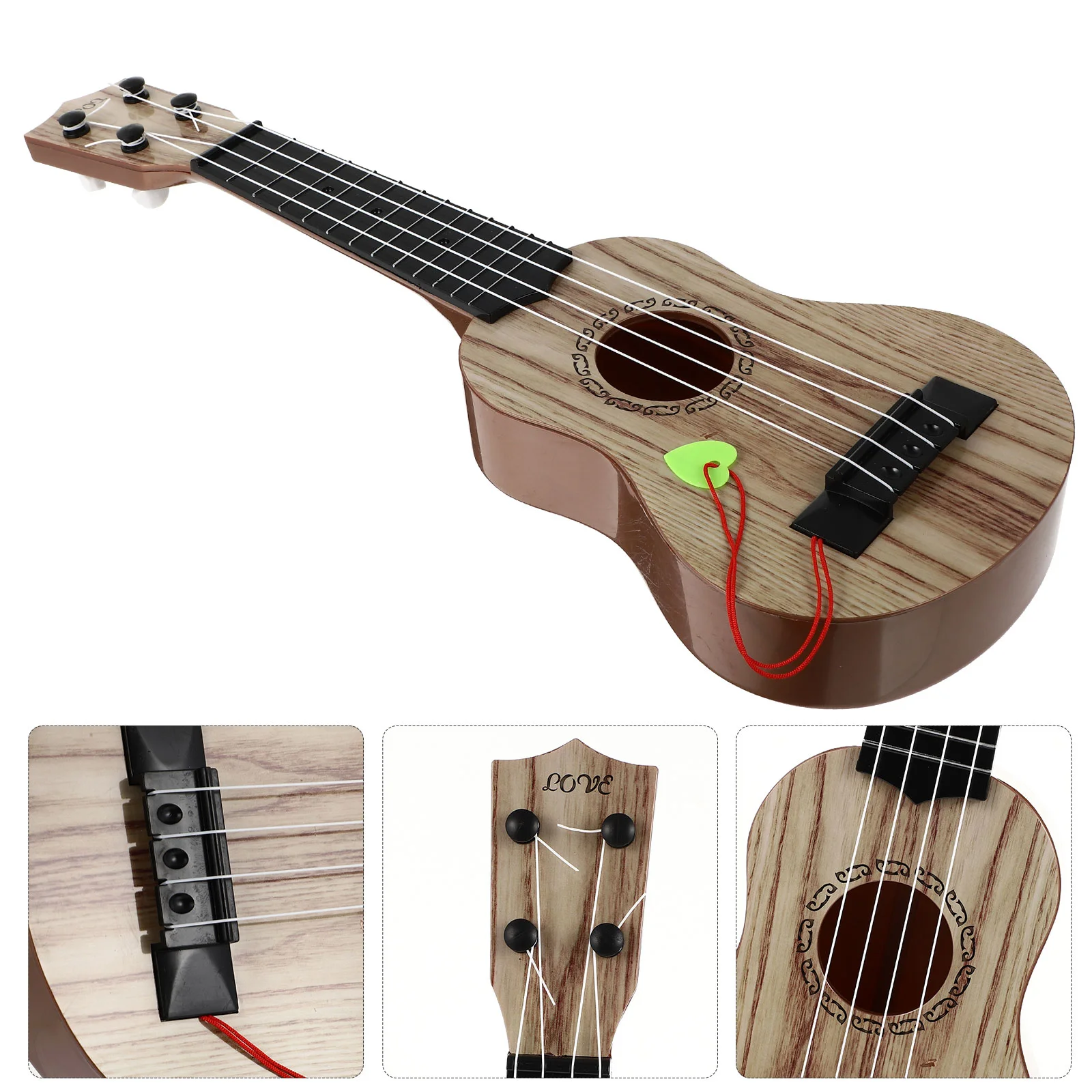 

Children's Guitar Toy Mini Instruments Musical Toys Ukulele Beginner Kids Plastic